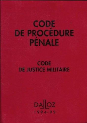 Code procédure pénale - code, de