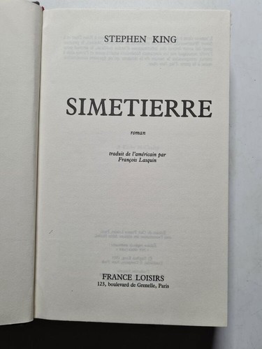 Simetierre 1983 stephen - -,