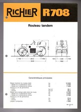 ▬►Prospectus Original  RICHIER ROULEAU TANDEM R 708
