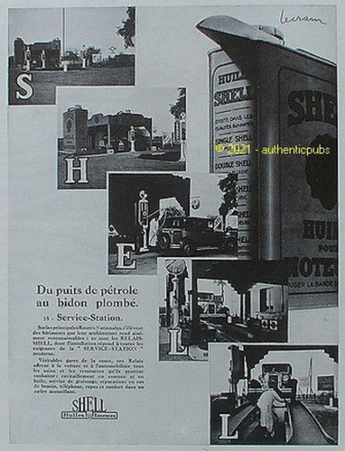 Publicite shell huile - shell, essence