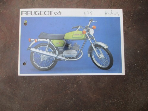 Peugeot sx5 catalogue - peugeot,