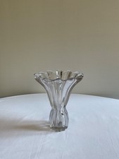 Vase décoratif en verre – grand format, hauteur 21 cm, diamètre 19 cm, p