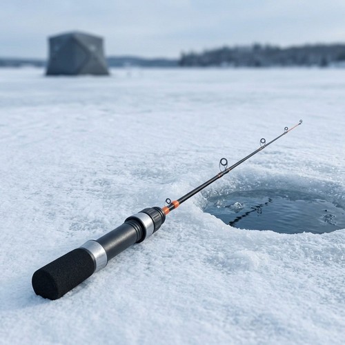 Canne pêche glace cm - à,