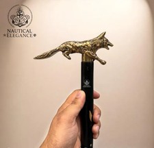 Ancien bâton de marche manche