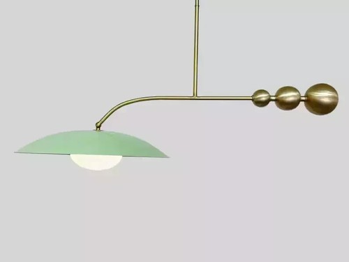 Vert menthe laiton - menthe, lustre