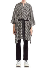 Maje Giro Belted Houndtooth