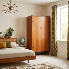 Armoire Vintage Bois Teinté