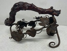 Support porte bouteille de 75 cl en fer forgé Vougeot 