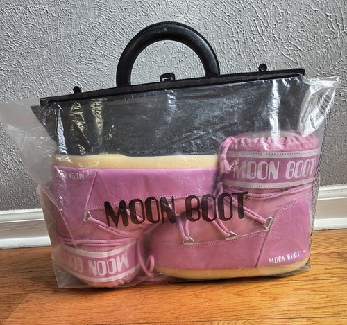 Moon boot icon low nylon - icon, pink