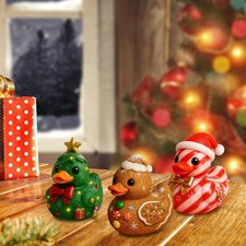 Statue de canard de Noël en