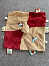 DOUDOU PLAT OURS PINTO INDIEN ROUGE MARRON TIPI NOUKIE'S