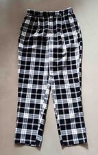 pantalon à pinces écossais noir et blanc ? kiabi ? taille 38