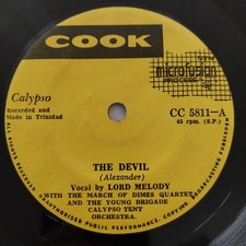 Lord Melody & March Of Dimes Quartet "The Devil" Cook 45 Calypso mp3