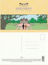 TINTIN carte postale CHEVERNY