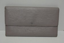 Louis Vuitton Portefeuille INTERNATIONAL en cuir épi gris