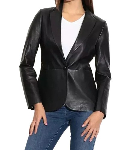 Blazer femme 100 cuir - blazer,