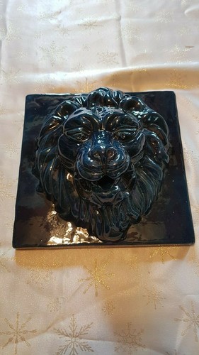 Tête lion terre cuite - de, en