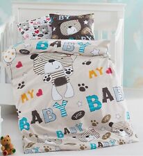 Linge De Lit Bébé Réversible Bébé Ours 100 X 135 Cm