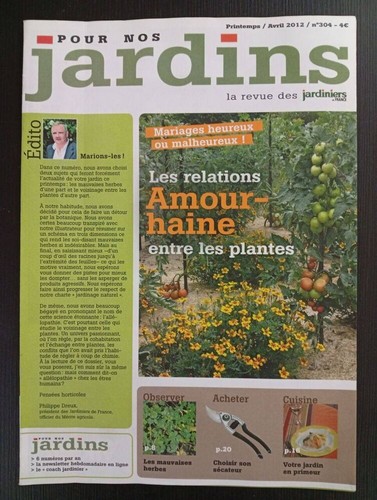 Revue pour nos - nos, jardins