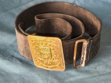 ceinturon cuir fauve brigade