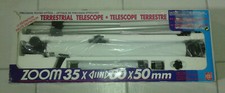 Vintage téléscope pour enfant année 90 zoom x35 --> 50 x 50 mm telescope terrest