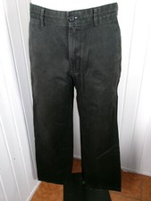 Pantalon droit coton noir délavé DOCKERS D2 W32 L32 42FR STRAIGHT fit LOGO brodé