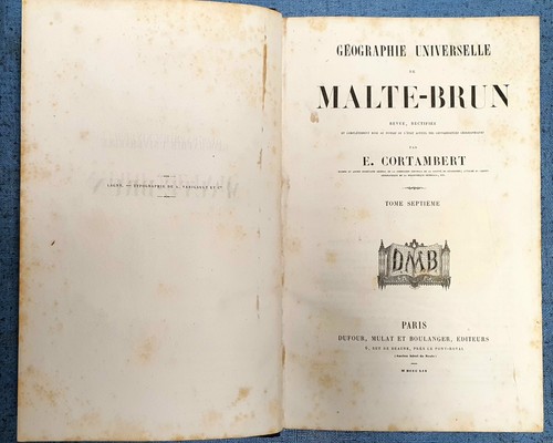 1859 géographie universelle - 1859,