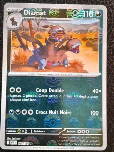 Carte pokémon diamat - pokémon, 066/086