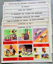 Anciennes affiches scolaires : les risques domestiques (série complète)
