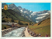 65 - Gavarnie - Le Cirque  le Gave et la chaumière - Caravane en route vers le c