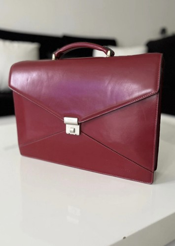 Porte documents cuir bordeaux - porte-documents,