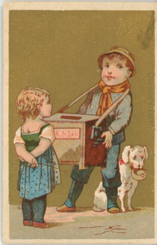 Joueur orgue barbarie - d'orgue,