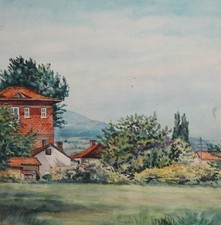 Tableau aquarelle vintage