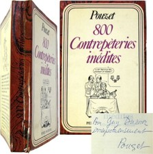 800 contrepèteries inédites 1975 Jean Pouzet envoi à Guy Dumur humour jeux mots