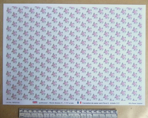 Papier peint motif floral - papier,