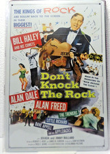 PLAQUE METAL Tôlée VINTAGE 20X30 BILL HALEY AND THE COMETS   ROCK'N'ROLL NV1