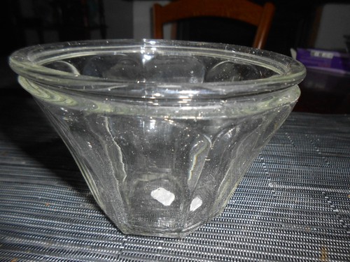 Ancien pot confiture conique - a,