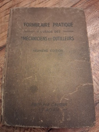Ancien livre technique - , 1956