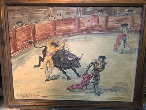 Tableau taureau corrida signe - taureau,