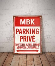 Plaque métal vintage Mbk