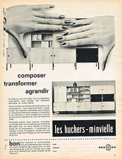 PUBLICITE ADVERTISING   1962   LES HUCHERS-MINVIELLE   meubles