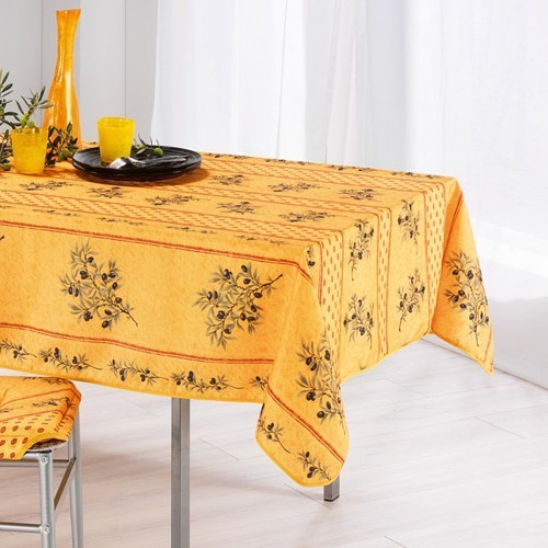 Nappe olivou jaune - 1m50/1m20,