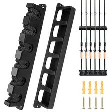 1 Paire Ratelier Canne a Peche Porte Support pour Canne à Pêche Vertical & Ho...