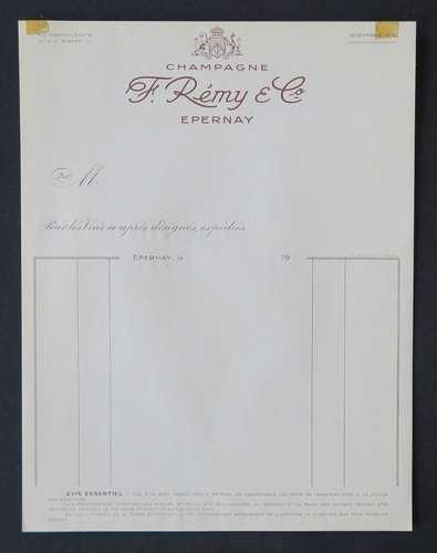 Facture vierge champagne - ,