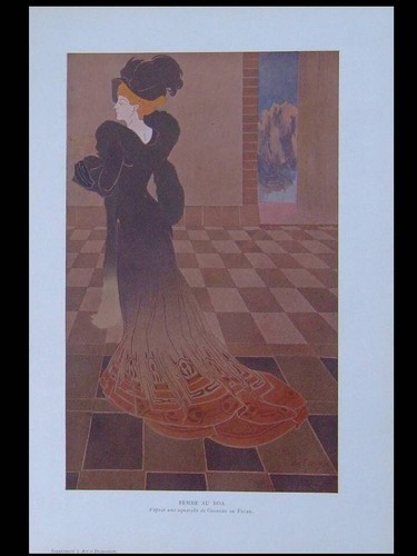 Georges feure femme au boa - de,