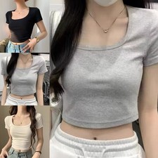 T-shirt crop été femme