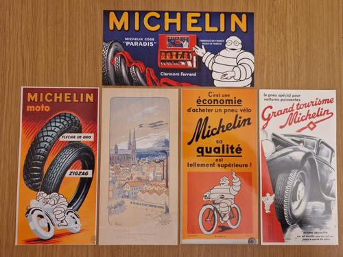 Lot cartes postales michelin - lot,
