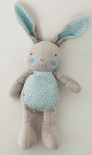 5724🌟Peluche Doudou Bébé KLORANE Lapin Beige Bleu 24-33 Cm