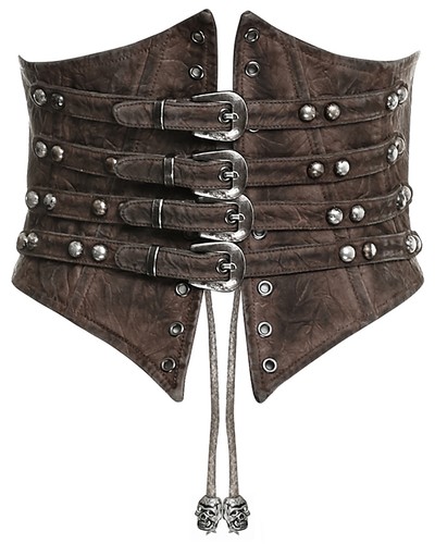 Punk rave steampunk corset - punk,
