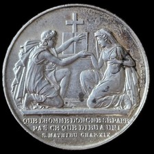 Medaille De Mariage En Argent